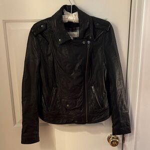 Treasure and Bond Black Leather Jacket - Small